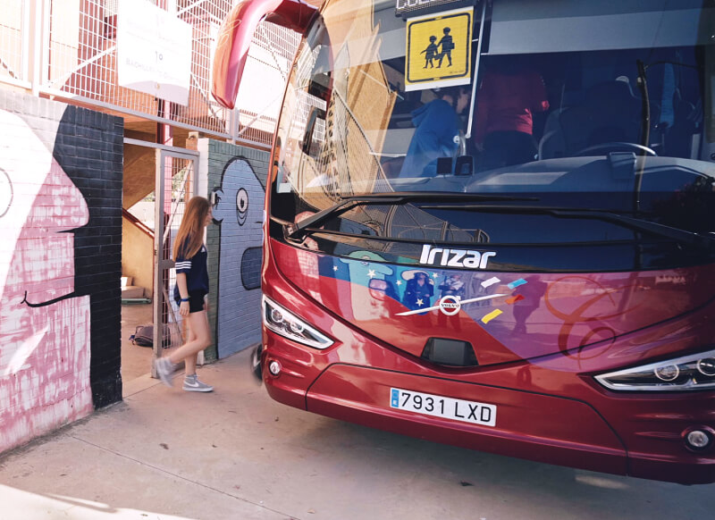 Autobús del Colegio Alemán de Zaragoza